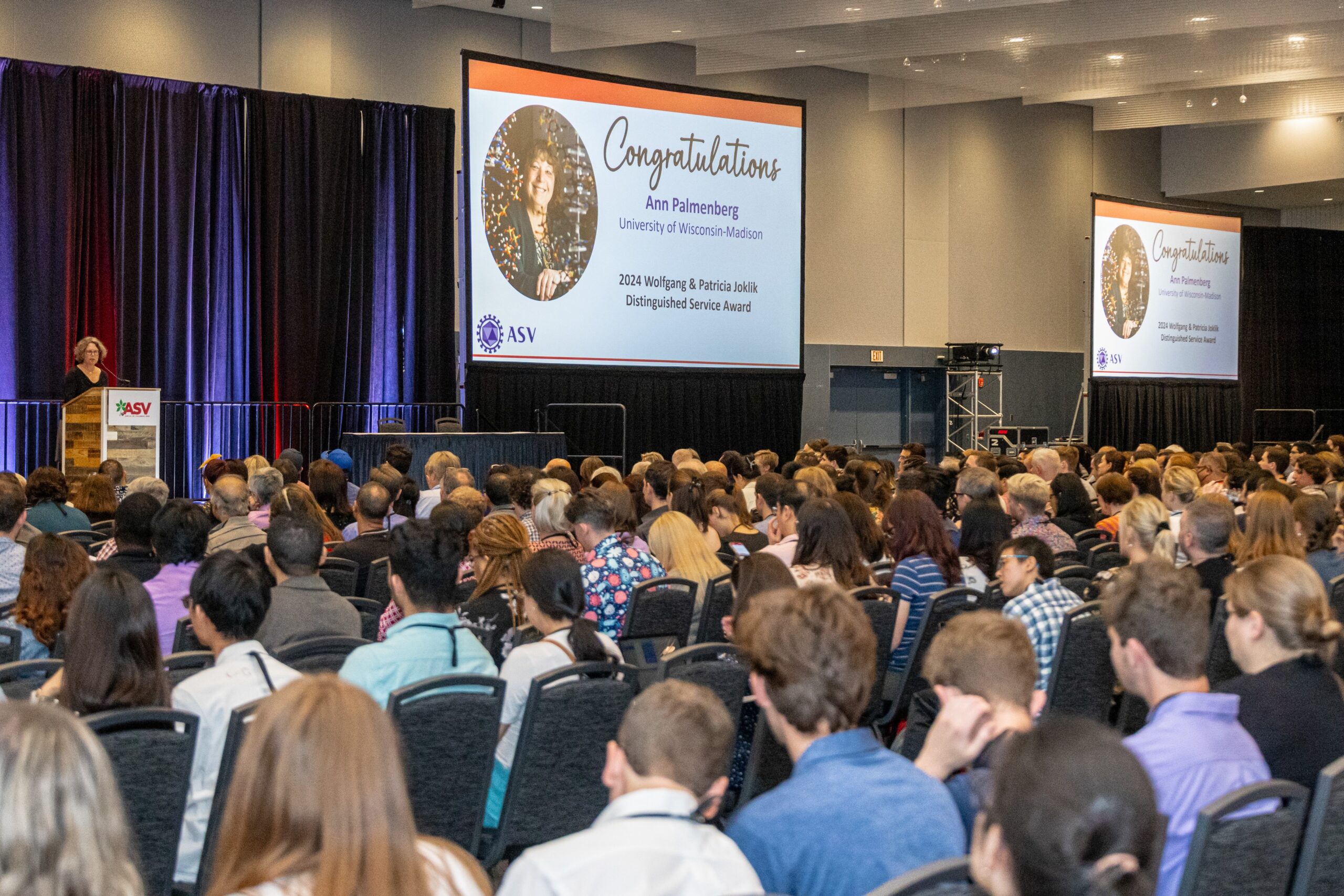 ASV 2024 Wolfgang & Patricia Joklik Distinguished Service Award Ceremony Honors Ann Palmenberg